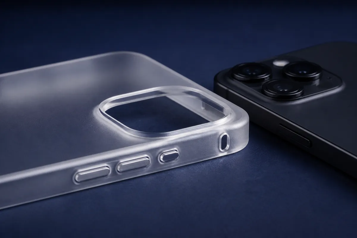 フロスト加工のスマートフォンケース